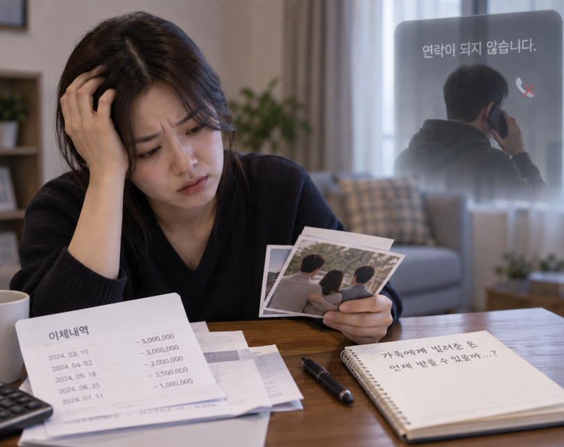 돈 빌리고 연락두절, 가족에게 빌려준 돈도 받을 수 있을까요?