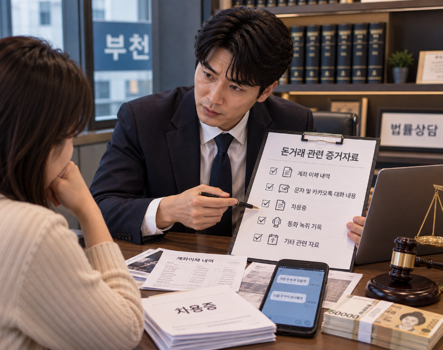 부천 법률상담, 개인 간 돈거래로 빌려준 돈을 받을 수 있을까요?