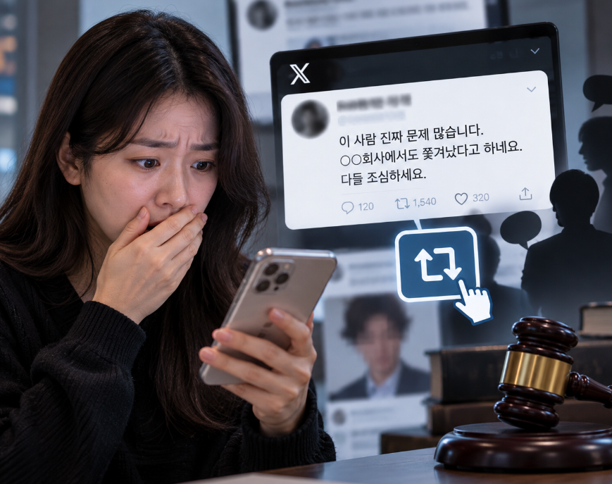 구로 트위터 명예훼손, 리트윗만 해도 처벌될 수 있을까요?